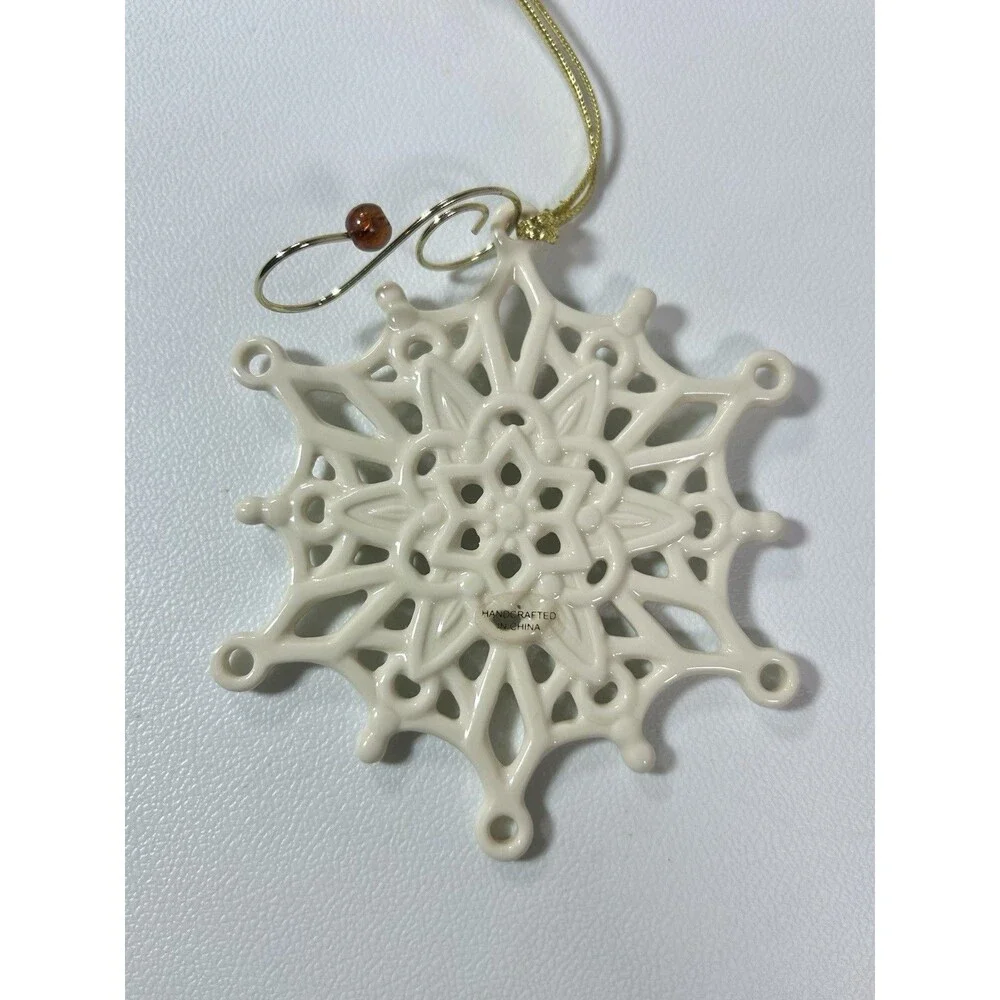 2011 Lenox Christmas Ornament Snowflake Ornaments Lot of 2